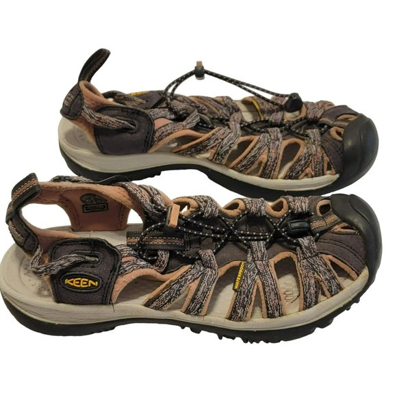 Keen Women's Whisper Sandal Size 9, Gray & Pink, Closed Toe, River/Hiking Sandal - Picture 2 of 7